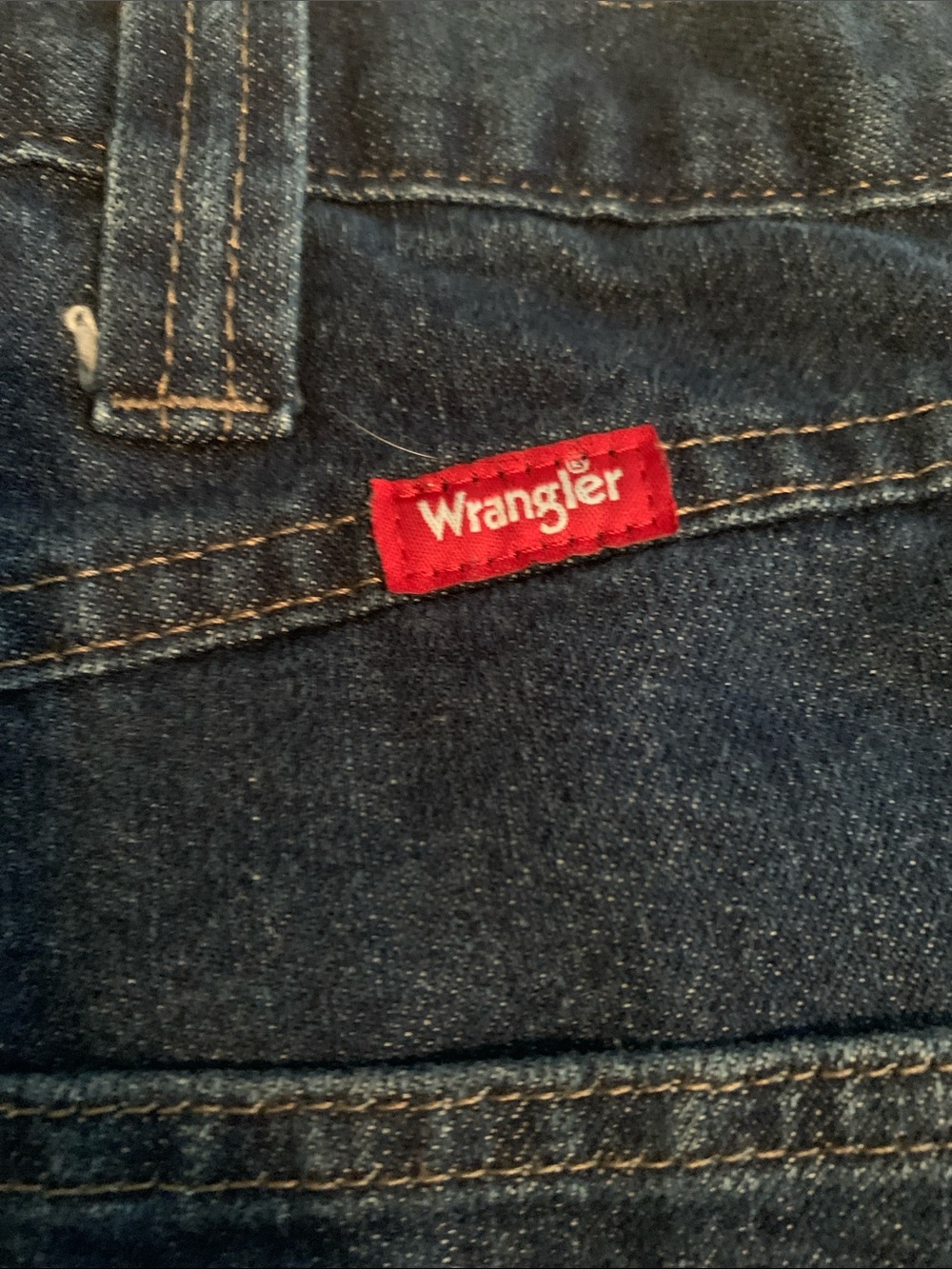 Wrangler Lined Relaxed Fit Dark Blue Jeans Outdoor Workman’s Jeans - Picture 2 of 7